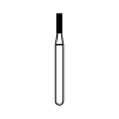 NTI Diamond Bur, Medium Grit, Flat End Cylinder, FG Short Shank, Mini, 1.0 mm Diameter x 4.0 mm Length, 5/Pack, M835-010M thumbnail 7