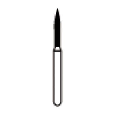 NTI Diamond Bur, Coarse Grit, Flame Shape, Friction Grip Short Shank, 1.2 mm Diameter, 8.0 mm Length, Green Ring, 5/Pkg, C862-012M thumbnail 7