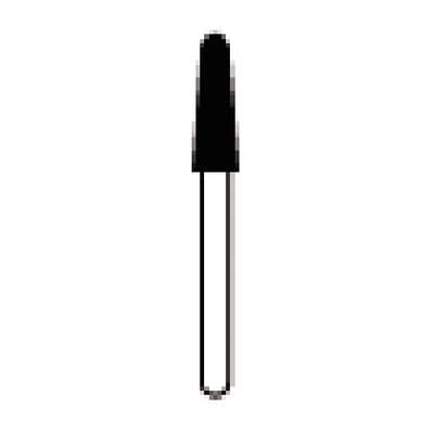 NTI Diamond Bur, Super Coarse, Round End Taper, FG Short Shank, #856-025 (SC856-025M), 5/Pkg thumbnail 8