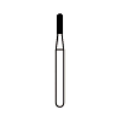 NTI FG Diamond Bur, Coarse, Round End Cylinder, #838-010 (C838-010), Friction Grip, 5/Pkg thumbnail 8