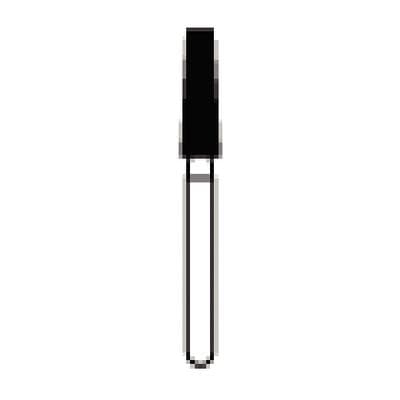 NTI Diamond Bur FG Coarse Flat End Taper #847-023, 2.3mm Diameter, 8.0mm Length, Green Ring, 5/Pkg thumbnail 7