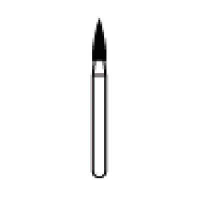 NTI Diamond Bur FG Coarse Flame #C860-016, 1.6 mm Diameter, 5.0 mm Length, 5/Pack thumbnail 7