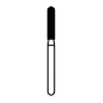 NTI Diamond Bur FG Coarse Round End Cylinder, 881-016, 1.6 mm Diameter, 8.0 mm Length, Green Ring, 5/Pkg thumbnail 9