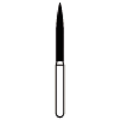 NTI FG Diamond Bur, Fine Grit, Flame Shape, Friction Grip, #864-014 (F864-014), 1.4 mm Diameter, 12.0 mm Length, 5/Pack thumbnail 6