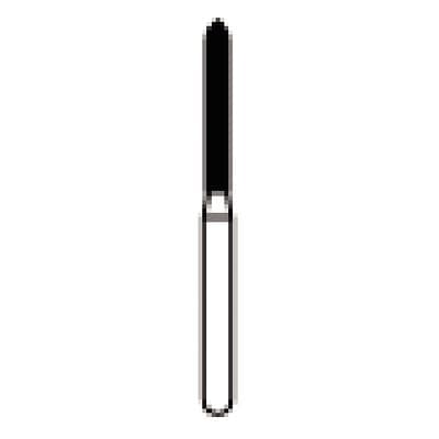 NTI FG Diamond Bur, Fine Grit, Beveled Cylinder, Friction Grip, #879-012, 1.2 mm Diameter, 10.0 mm Length, 5/Pack thumbnail 7