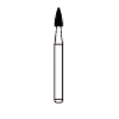 NTI Diamond Bur, Coarse, Round End Flame, FG, #C274-016, 1.6 mm Diameter, 3.5 mm Length, 5/Pack thumbnail 6