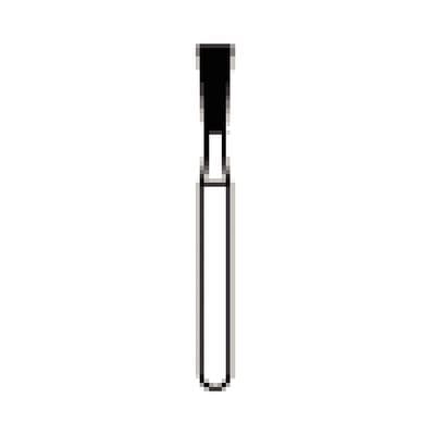 Kerr Zir-CUT Diamond Bur, FG, Long Inverted Cone, #Z807-018, 1.8 mm Diameter, 5.0 mm Length, Blue, 5/Pkg thumbnail 11