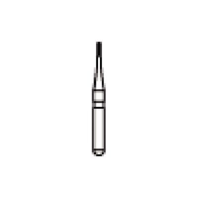 NTI® nano/prep™ Diamond Bur, FG, Fine Grit, Blue Ring, Cylinder Round End, #838, 0.7 mm Diameter, 2.0 mm Length, 5/Pkg - NTI® nano/prep™ Diamond Burs – FG, Fine, Blue, 5/Pkg - Cylinder Round End, # 838, 0.7 mm Diameter, 2.0 mm Length - Image 1