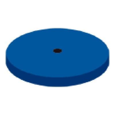NTI Goldstar Silicone Polisher, Blue, Medium Grit, Large Disc, Unmounted, 22 mm, 100/Pack, P0401G thumbnail 4