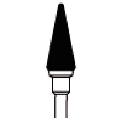 NTI Universal Cutter Carbide Bur, Regular Straight Cut, Round End Taper, #257R-060 (UC257R-060), Blue Ring, HP Shank, Single Bur thumbnail 5