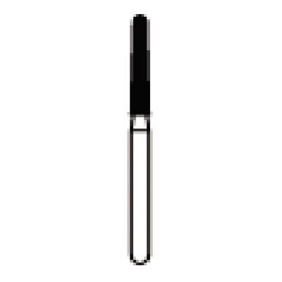 NTI FG Diamond Bur, Super Coarse, Long Round End Taper, #856L-016, 1.6 mm Diameter, 9.0 mm Length, Friction Grip, 50/Pack, SC856L-016G thumbnail 6