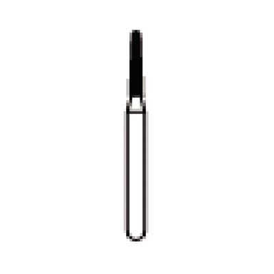 NTI Diamond Bur, Coarse Grit, Round End Taper, Friction Grip Short Shank, #855-012 (C855-012M), 1.2 mm Diameter, 6.0 mm Length, Green Ring, 5/Pack thumbnail 6