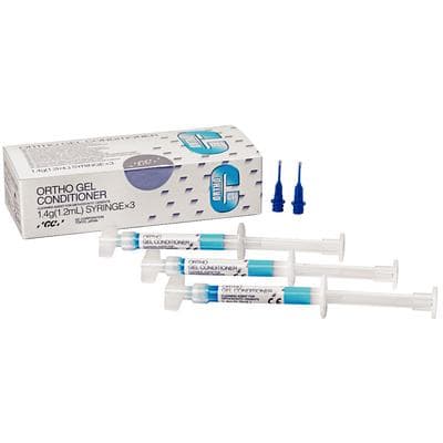 GC America Ortho Gel Conditioner, 20% Polyacrylic Acid, 3 x 1.4 g (1.2 mL) Syringes with 25 Brush Tips, Refill, 003104 thumbnail 19