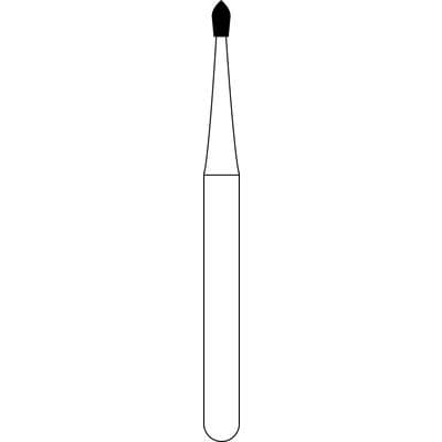 NTI® 2-Piece Operative Carbide Burs, FG - Pear, #330, 0.8 mm Diameter, 1.6 mm Length, 5/Pkg - NTI® 2-Piece Operative Carbide Burs, FG - Pear, # 330, 0.8 mm Diameter, 1.6 mm Length, 5/Pkg - Image 1