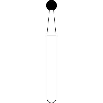 NTI Diamond Bur, FG, Round, #801, 1.8 mm, Medium Grit, 5/Pk, M801-018 thumbnail 9