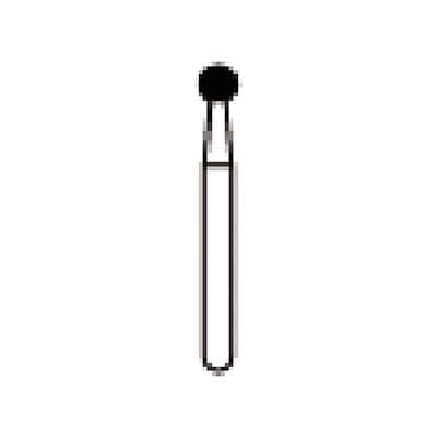 NTI Diamond Bur, FG, Round, # M801, 2.1 mm, Medium Grit, Gray, 5/Pk, M801-021 thumbnail 10