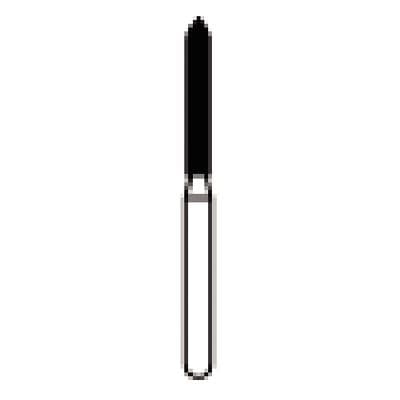 NTI Diamond Bur, FG, Medium Grit, Beveled End Cylinder, #879-014, 1.4 mm Diameter, 10.0 mm Length, 5/Pkg thumbnail 8