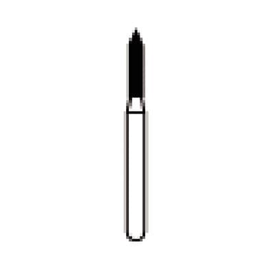 NTI Diamond Bur, FG, Cylinder Beveled End, # C884, 1.2 mm Diameter, 6.0 mm Length, Coarse, Green, 5/Pk, C884-012 thumbnail 8