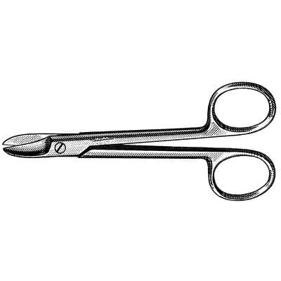 Vantage Crown and Collar Scissors, Straight, Smooth, 4-1/8", Stainless Steel, 1/Pk, #V10S thumbnail 8