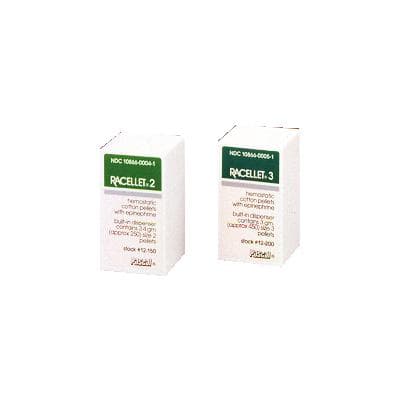 Racellet Hemostatic Cotton Pellets with Racemic Epinephrine, Size #2 (5.5mm), Green, 200/Box, 12-150 thumbnail 13