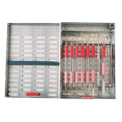Thompson Instrument Cassettes, 9-Instrument Single Rack, Stainless Steel, Silver, 6" W x 8" L x 1-3/16" H, 3-085109 thumbnail 17
