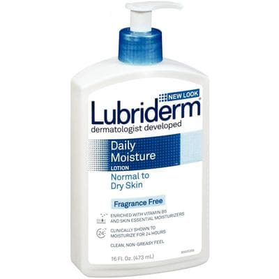 Lubriderm Daily Moisture Lotion, Normal to Dry Skin, Unscented, 16 oz Bottle thumbnail 4