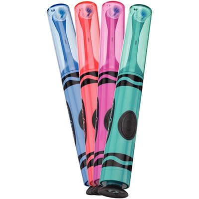 GUM Crayola Power Toothbrush, Ultra Soft Oscillating, Battery Operated, Kids (Ages 4-11), Assorted Colors, 12/Bx, 2272PQ thumbnail 9