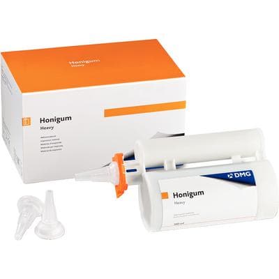 Honigum MixStar Heavy Body VPS Impression Material, Regular Set, 380 ml Cartridge with 10 MixStar Tips, Blue, #999537 thumbnail 13