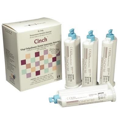 Cinch 90 VPS Impression Material, Medium Body, Fast Set, 50 mL Cartridges, 4/Pk, S453S thumbnail 13