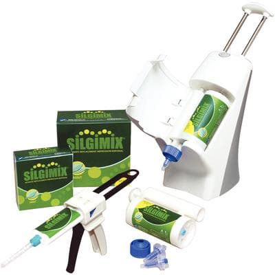 Silgimix™ Alginate Replacement Vinyl Polysiloxane Impression Material, Fast Set, Medium Body, Mint, 380 ml Cartridge, Single Pack thumbnail 3
