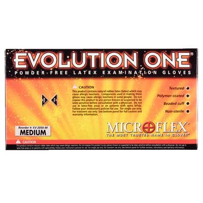 Evolution One® Latex Exam Gloves, Powder Free, Non-Sterile, Medium, 100/Box, 10 Boxes/Case thumbnail 2
