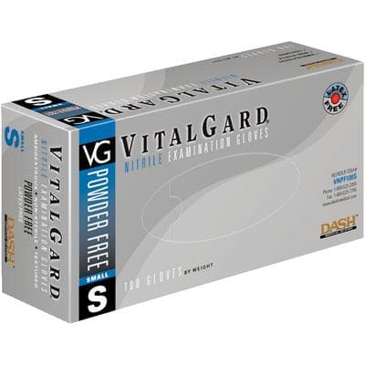 VitalGard® Nitrile Exam Gloves, Powder Free, Latex Free, Non-Sterile, Textured, Blue, XX-Large (2XL), 100/Box, VNPF100XXL thumbnail 5