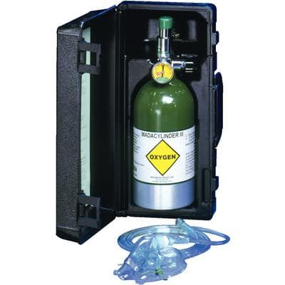 Mada Medical Oxy-Uni-Pak Oxygen Unit Kit with Carrying Case (Empty), Fixed Flow Regulator, Mask and Tube, 1/Pkg thumbnail 4