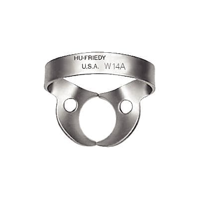Hu-Friedy Satin Steel Rubber Dam Clamp, Wingless, #W14A, for Partially Erupted/Irregularly Shaped Molars, 1 Each, RDCMW14A thumbnail 12