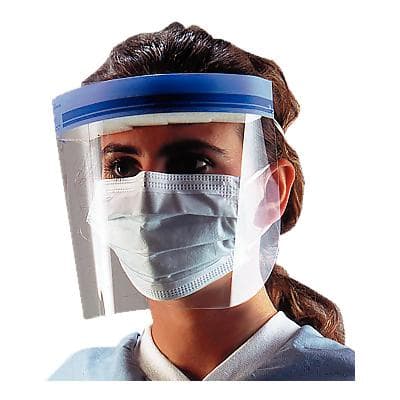Crosstex Disposable Face Shield, Clear, 3/4 Length (7"), Anti-Fog, Latex-Free, 24/Box, GCSS thumbnail 11
