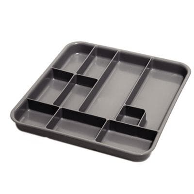 Hu-Friedy IMS Signature Series Tub Insert, Gray, 10 Compartments, 9 3/4" x 10 3/4" x 1 1/32", IMS-1423 thumbnail 8