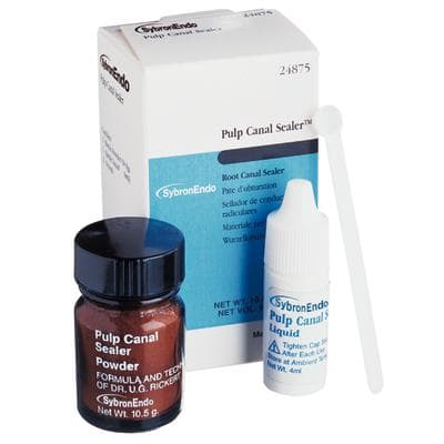 Kerr Pulp Canal Sealer Standard Kit, Zinc Oxide Eugenol Root Canal Sealer, Powder & Liquid, 10.5 g Powder + 4 ml Liquid, 1 Kit, #24875 thumbnail 27