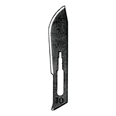 Bard-Parker Carbon Steel Sterile Surgical Blade #10, Individually Packaged, 1/Pkg thumbnail 7
