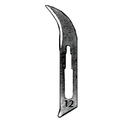 Bard-Parker Carbon Steel Sterile Surgical Blade #12, Individually Packaged, 1/Pkg thumbnail 6