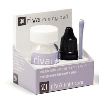 Riva Light Cure A1 Powder/Liquid Kit, Resin Reinforced Glass Ionomer, 15g Powder + 7.2ml Liquid, #8700501 thumbnail 9