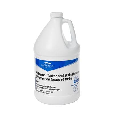 Patterson® Ultrasonic Cleaning Solution – Tartar and Stain Remover, Clear, 1 Gallon Bottle - Patterson® Ultrasonic Cleaning Solutions – Tartar and Stain Remover, Clear, 1 Gallon - Patterson® Ultrasonic Cleaning Solutions – Tartar and Stain Remover, Clear, 1 Gallon - Image 1