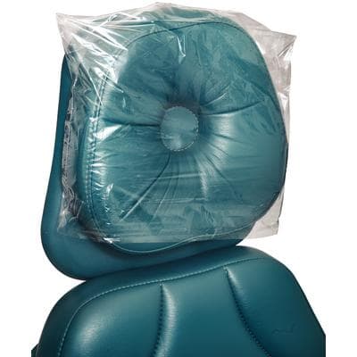 Brixton Disposable Plastic Headrest Covers, Regular, Clear, 10" x 11.25", 250/Box, 501R thumbnail 15