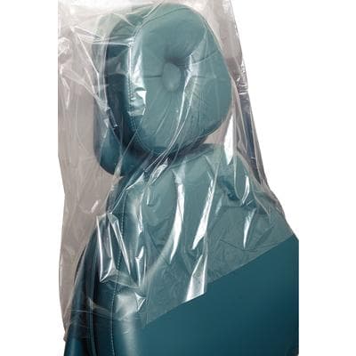 Brixton Disposable Chair Cover Half, 27.5" x 24", Clear, 200/Box thumbnail 5