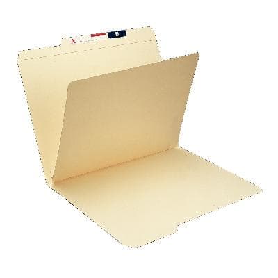 Side-Hinged Flap Adhesive Dividers, 8-1/2" W x 11" H, Manila, 100/Box - No Fasteners thumbnail 2