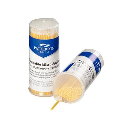 Patterson® Disposable Micro Applicator, 1 mm Fine Tip, Bendable, Yellow, 100/Pkg thumbnail 2