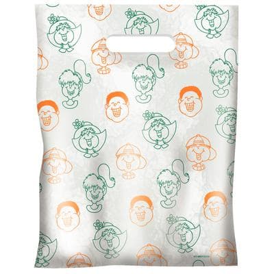 Dental Scatter Bags – Dental Kids, Clear, Two-Color Design, 7-1/2" W x 10" H, 100/Pkg - Dental Scatter Bags – 100/Pkg - Dental Kids, 7 1/2" W x 10" H - Image 1