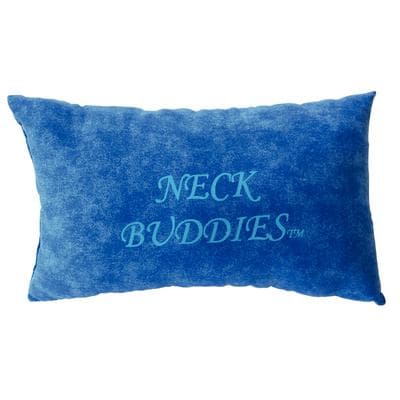 Neck Buddies® Adult Pillow, 11" W x 5" H, Blue Marble - Neck Buddies® Adult Pillow, 11" W x 5" H - Blue Marble - Image 1
