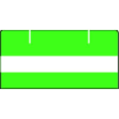 Patterson Office Supplies Index Tab, 1-1/2" W x 1-1/2" H, Blank Green Stripes, 102/Pkg - Index Tab, 1-1/2" W x 1-1/2" H, 102/Pkg - Blank Green Stripes - Image 1