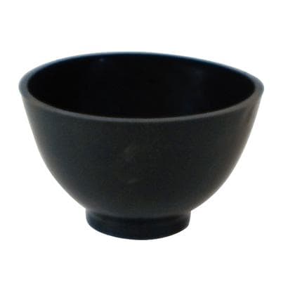 Buffalo Dental BUFF-TUFF Flexible Mixing Bowl, Medium, 350cc, 4.4" OD Top, Black, Single Bowl thumbnail 2