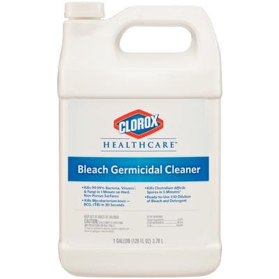 Clorox Healthcare Bleach Germicidal Cleaner, 1 Gallon Bottle, Refill - Clorox® Healthcare® Bleach Germicidal Cleaners - 1 Gallon Bottle, Refill - Image 1